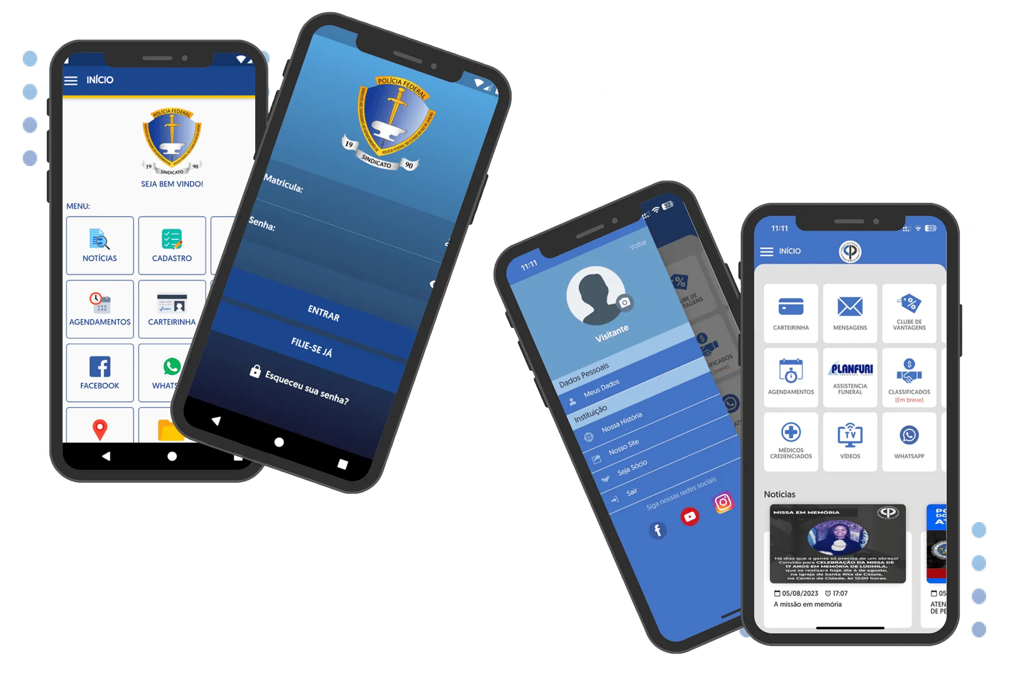 App mobile com 4.8 estrelas